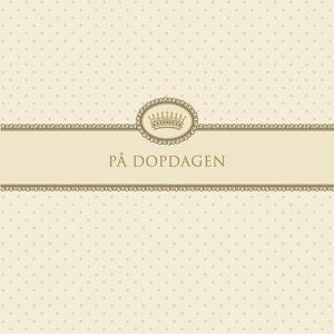 Kort På Dopdagen (cremefärgad)