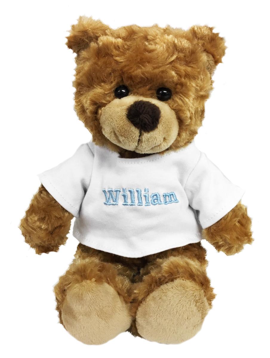 Teddy Namnnalle, mörkbrun kan broderas med namn och datum