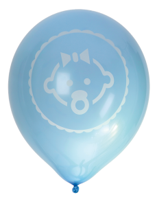 Ballonger Baby, Blå, 8p | Doppresenter.se