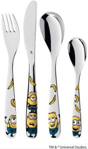 Bestickset, Minioner, 4 delar, Doppresenter.se