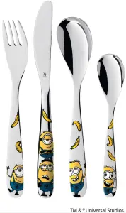 Bestickset, Minioner, 4 delar, Doppresenter.se