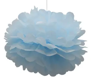 Pom Pom ljus bl&aring; | Doppresenter.se