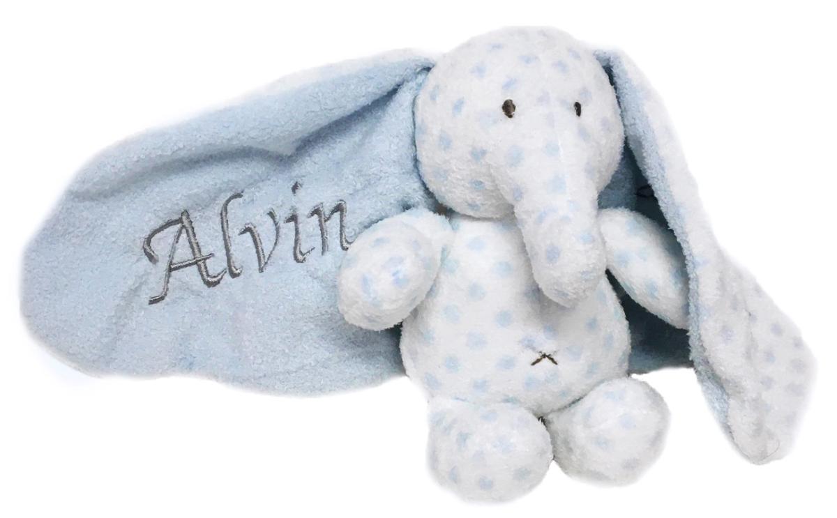 Elefant med Broderat namn - Teddykompaniet, Doppresenter.se