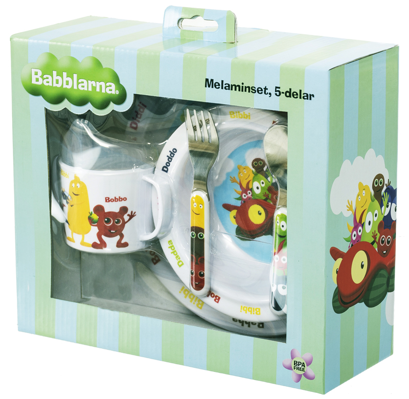 Babblarna Melaminset, 5-delar - Teddykompaniet