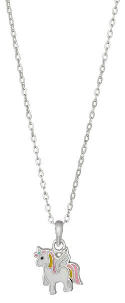 Silverhalsband Enhörning med vingar | Doppresenter.se