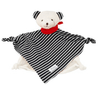 Snuttefilt nalle, blå (Ekologisk)