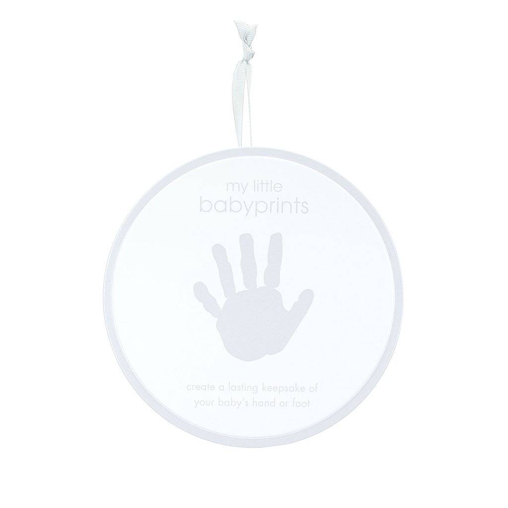 Babyprints hand och fotavtryck i plåtburk (Grå)