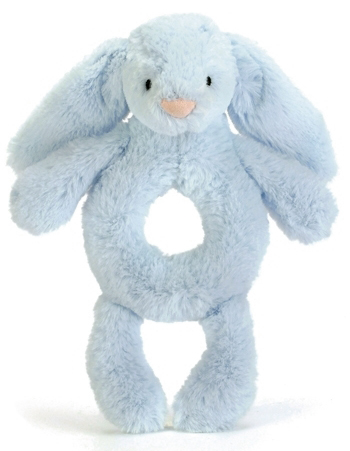 Bashful Kanin Skallra, blå - Jellycat | Doppresenter.se