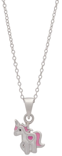 Silverhalsband med enhörning | Doppresenter.se