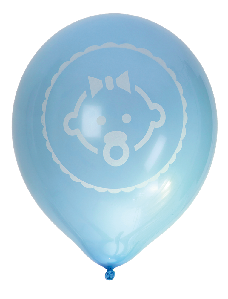 Ballonger Baby, Blå, 8p | Doppresenter.se