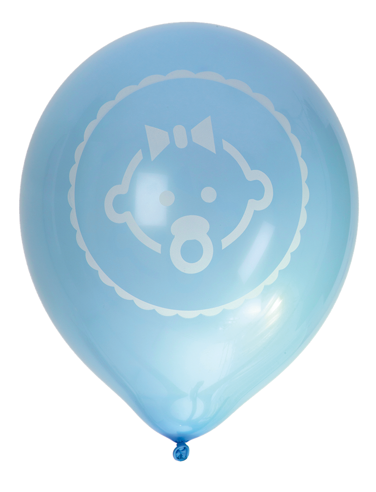 Ballonger Baby, Bl, 8p | Doppresenter.se