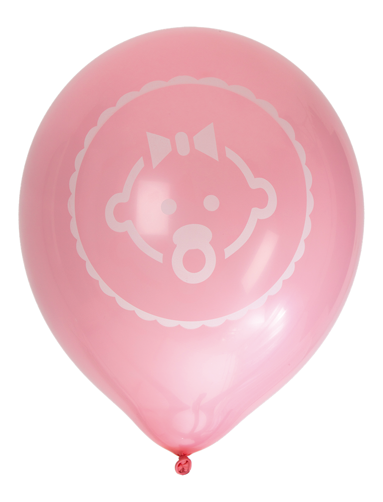 Ballonger Baby, Rosa, 8p