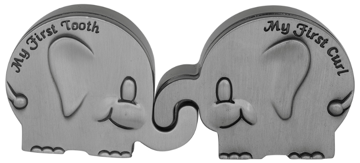 Elefant askar för första tand och hårlock | Doppresenter.se