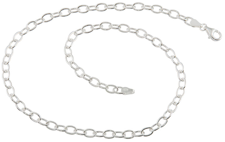 Silverhalsband för barn 42cm | Doppresenter.se