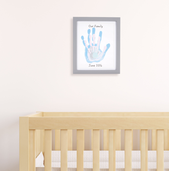 Fotoram Family Handprint - Handavtryck för hela familjen