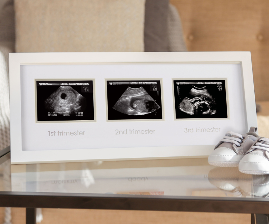 Fotoram för ultraljudsbilder (3 trimestrar)