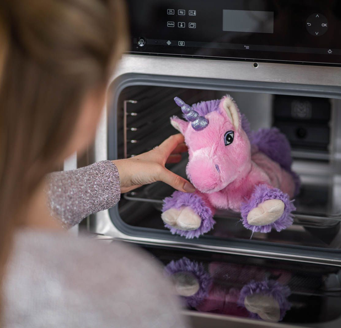 Värmenalle Enhörningen Pink, rosa tvättbar - Habibi Plush