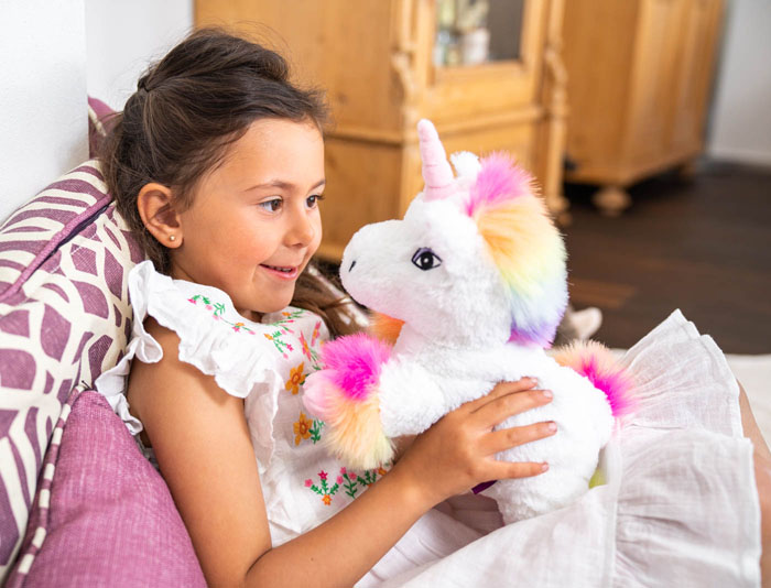 Habibi Plush Värmenalle Enhörningen Rainbow - Habibi Plush