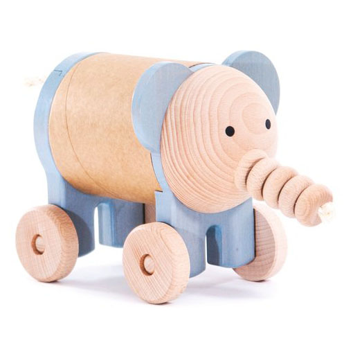 Hemlig Gömma, Elefant träleksak, Ekologisk, Doppresenter.se