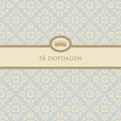 Kort På Dopdagen (ljusblå)