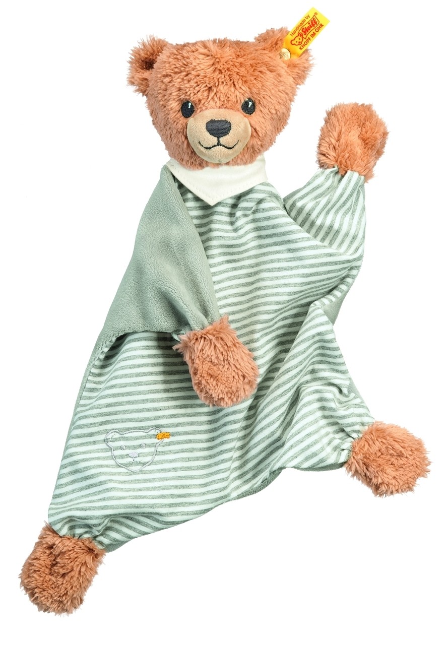 Snuttefilt, Sleep well, grårandig, 28cm, Steiff