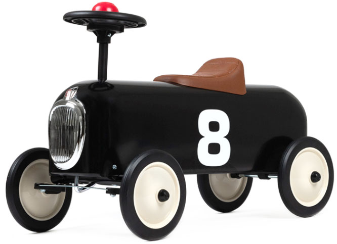 Gåbil New Racer retromodell, svart - Baghera