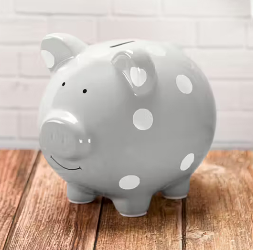 Sparbössa Piggy - Grå Prickig