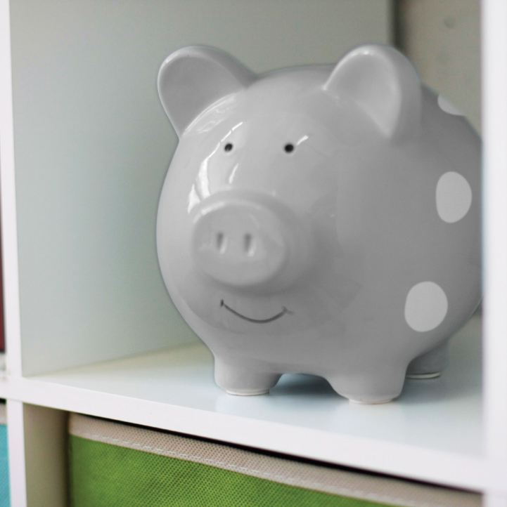 Sparbössa Piggy - Grå Prickig