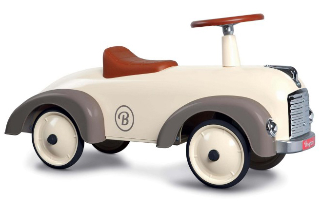 Gåbil i retromodell, beige/grå - Baghera