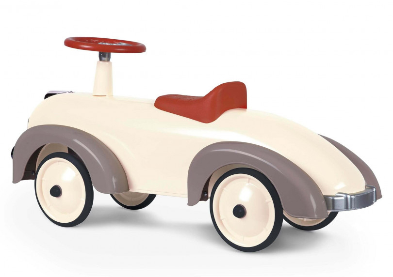 Gåbil i retromodell, beige/grå - Baghera