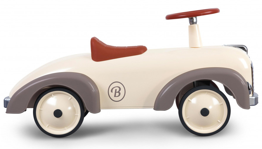 Gåbil i retromodell, beige/grå - Baghera