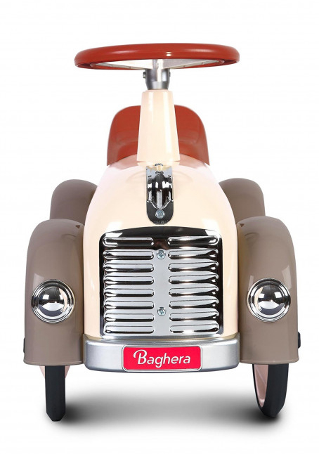 Gåbil i retromodell, beige/grå - Baghera