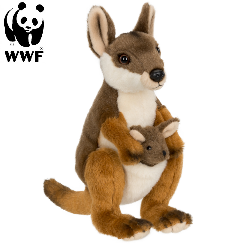 WWF (Världsnaturfonden) Vallaby med baby - WWF (Världsnaturfonden)